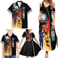 Custom Italian Republic Baketball Family Matching Summer Maxi Dress and Hawaiian Shirt Sporty Style
