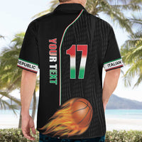Custom Italian Republic Baketball Hawaiian Shirt Sporty Style