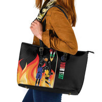 Custom Italian Republic Baketball Leather Tote Bag Sporty Style