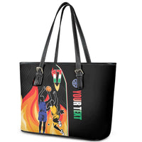 Custom Italian Republic Baketball Leather Tote Bag Sporty Style