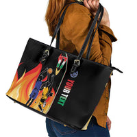 Custom Italian Republic Baketball Leather Tote Bag Sporty Style
