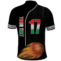 Custom Italian Republic Baketball Polo Shirt Sporty Style