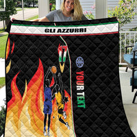 Custom Italian Republic Baketball Quilt Sporty Style