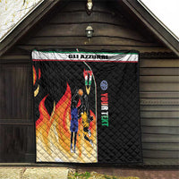 Custom Italian Republic Baketball Quilt Sporty Style