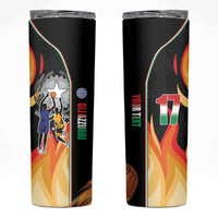 Custom Italian Republic Baketball Skinny Tumbler Sporty Style