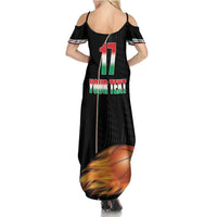 Custom Italian Republic Baketball Summer Maxi Dress Sporty Style