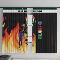 Custom Italian Republic Baketball Window Curtain Sporty Style