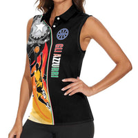 Custom Italian Republic Baketball Women Sleeveless Polo Shirt Sporty Style