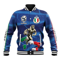 Italian Republic Rugby Custom Baseball Jacket Sporty Style