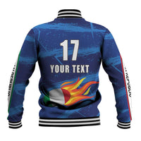 Italian Republic Rugby Custom Baseball Jacket Sporty Style