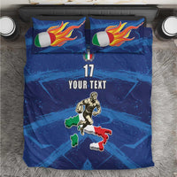 Italian Republic Rugby Custom Bedding Set Sporty Style