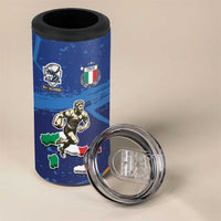 Italian Republic Rugby Custom 4 in 1 Can Cooler Tumbler Sporty Style