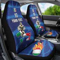 Italian Republic Rugby Custom Car Seat Cover Sporty Style
