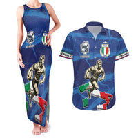 Italian Republic Rugby Custom Couples Matching Tank Maxi Dress and Hawaiian Shirt Sporty Style