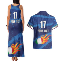 Italian Republic Rugby Custom Couples Matching Tank Maxi Dress and Hawaiian Shirt Sporty Style