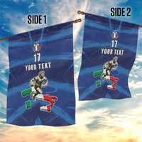 Italian Republic Rugby Custom Garden Flag Sporty Style