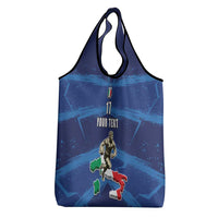 Italian Republic Rugby Custom Grocery Bag Sporty Style