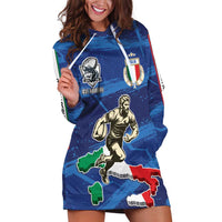 Italian Republic Rugby Custom Hoodie Dress Sporty Style