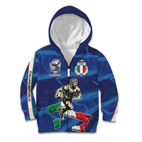 Italian Republic Rugby Custom Kid Hoodie Sporty Style