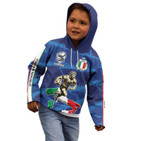Italian Republic Rugby Custom Kid Hoodie Sporty Style