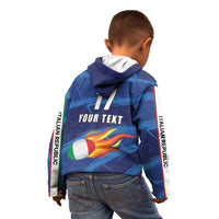 Italian Republic Rugby Custom Kid Hoodie Sporty Style