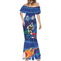 Italian Republic Rugby Custom Mermaid Dress Sporty Style