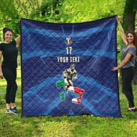 Italian Republic Rugby Custom Quilt Sporty Style