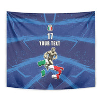Italian Republic Rugby Custom Tapestry Sporty Style