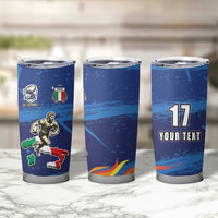 Italian Republic Rugby Custom Tumbler Cup Sporty Style