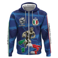 Italian Republic Rugby Custom Zip Hoodie Sporty Style