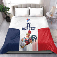 France Rugby Custom Bedding Set Come on Les Bleus White Style