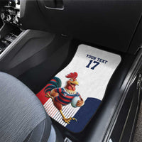 France Rugby Custom Car Mats Come on Les Bleus White Style