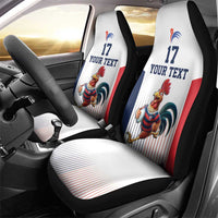 France Rugby Custom Car Seat Cover Come on Les Bleus White Style
