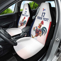 France Rugby Custom Car Seat Cover Come on Les Bleus White Style