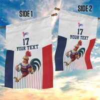 France Rugby Custom Garden Flag Come on Les Bleus White Style