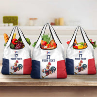 France Rugby Custom Grocery Bag Come on Les Bleus White Style