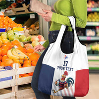 France Rugby Custom Grocery Bag Come on Les Bleus White Style