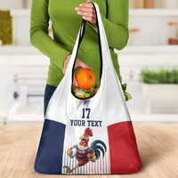 France Rugby Custom Grocery Bag Come on Les Bleus White Style