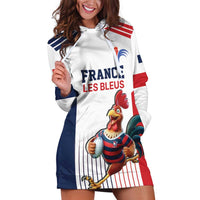 France Rugby Custom Hoodie Dress Come on Les Bleus White Style