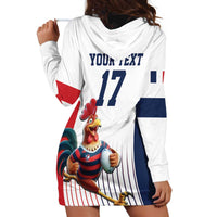France Rugby Custom Hoodie Dress Come on Les Bleus White Style