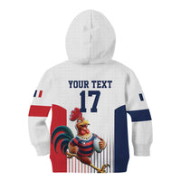 France Rugby Custom Kid Hoodie Come on Les Bleus White Style