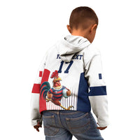 France Rugby Custom Kid Hoodie Come on Les Bleus White Style