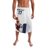 France Rugby Custom Lavalava Come on Les Bleus White Style