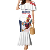 France Rugby Custom Mermaid Dress Come on Les Bleus White Style