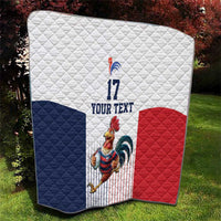France Rugby Custom Quilt Come on Les Bleus White Style