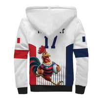 France Rugby Custom Sherpa Hoodie Come on Les Bleus White Style