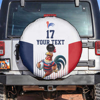 France Rugby Custom Spare Tire Cover Come on Les Bleus White Style