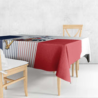 France Rugby Custom Tablecloth Come on Les Bleus White Style