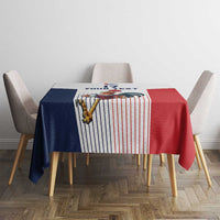 France Rugby Custom Tablecloth Come on Les Bleus White Style