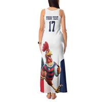 France Rugby Custom Tank Maxi Dress Come on Les Bleus White Style
